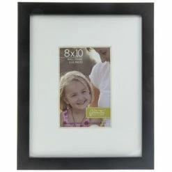 Budget ???? Black Matte Flat Wood Wall Frame - 8" X 10" ????