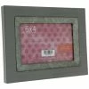 Cheapest ???? Gray Wood Frame With Metal Trim - 6" X 4" ????