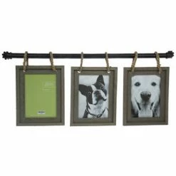 Pipe Wood Collage Wall Frame
