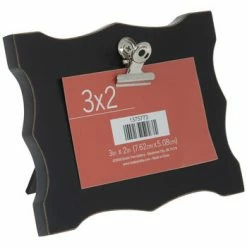 Black Ornate Clip Frame - 3" X 2"