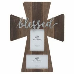 Coupon ???? Blessed Wood Cross Collage Wall Frame ????
