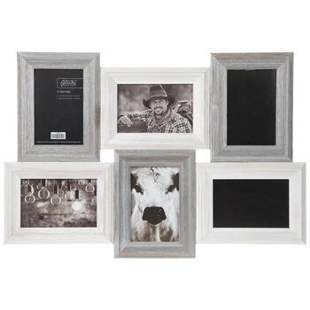Brand new ???? Gray & White Barnwood Collage Wall Frame ✔️ 3 Brand new ???? Gray & White Barnwood Collage Wall Frame ✔️