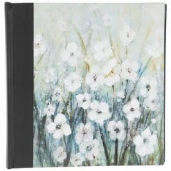 White Painted Flowers Photo Album