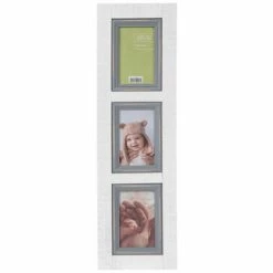 White Rustic Collage Wood Wall Frame