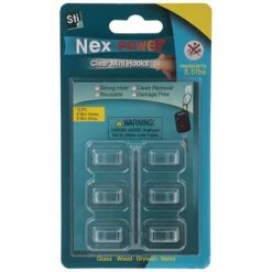 Promo ???? Clear Mini Adhesive Wall Hooks ????