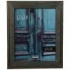 Turquoise Wash Wood Wall Frame