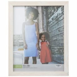 White Rough Edge Wood Wall Frame