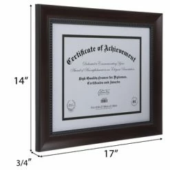 Brown Wood Document Frame - 11" X 8 1/2" -Scotch Shop 350Wx350H 2024289 a 0421 px