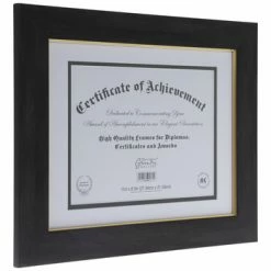 Black & Gold Document Frame - 11" X 8 1/2" -Scotch Shop 350Wx350H 2024404 b 0421 PX