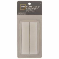 White Stick-On Hook & Loop Strips