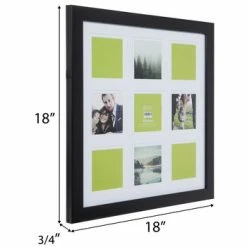 Best deal ???? Black Wood Collage Wall Frame ???? -Scotch Shop 350Wx350H 2060473 a 0621 PX