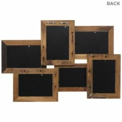 Flash Sale ⌛ Brown & Gray Wood Collage Wall Frame ???? -Scotch Shop 350Wx350H 2066355 c 0621 PX