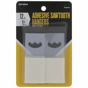 Self-Adhesive Sawtooth Hangers 3 Self-Adhesive Sawtooth Hangers