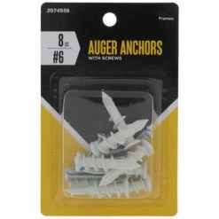 Auger Anchors With Screws